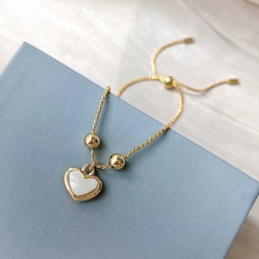 NEW 925 STERLING SILVER HEART LOVE BRACELET, NICE BRACELET, CUTE BRACELET - Picture 2 of 5